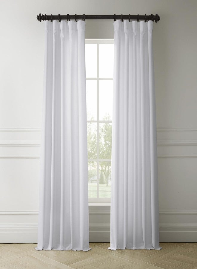 أتش بي دي هاف برايس درايبرز ستائر HPD نصف السعر، ستائر إيطالية من الكتان الصناعي، طولها 120 بوصة، ستائر معتمة للغرفة، مناسبة لغرف النوم والمعيشة، 50 × 120 (لوحة واحدة)، لون أبيض ناصع - Image 2