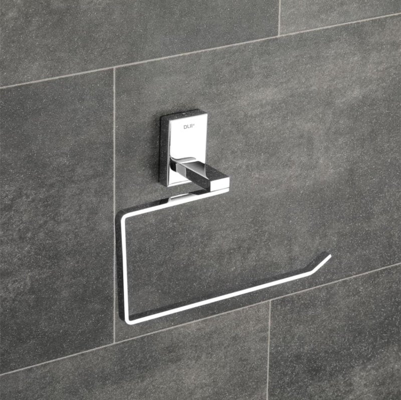 DLII® Square Towel Ring - Wall-Mounted Towel Holder Stainless Steel 304 Grade | Stylish & Durable Bathroom Accessory for Towels, Hand Towels & Washcloths | Modern & Rust-Resistant Design - Image 1