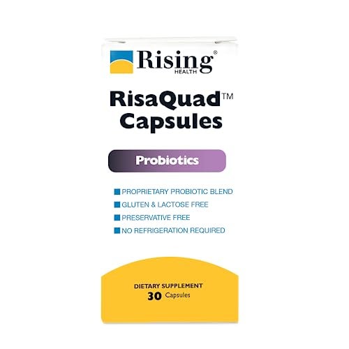Rising Health Risaquad 230mg Probiotic Dietary Supplement Capsules 30 Count