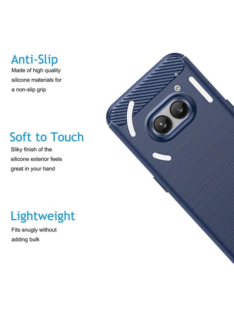 Waldic Nothing Phone (2a) Premium Case | Premium Silicone  Case Cover Designed for Nothing Phone (2a) | Nothing Phone (2a) Case Camera and Drop Protection Thin Protective Back Cover Case for Nothing Phone (2a) - Blue - Image 3