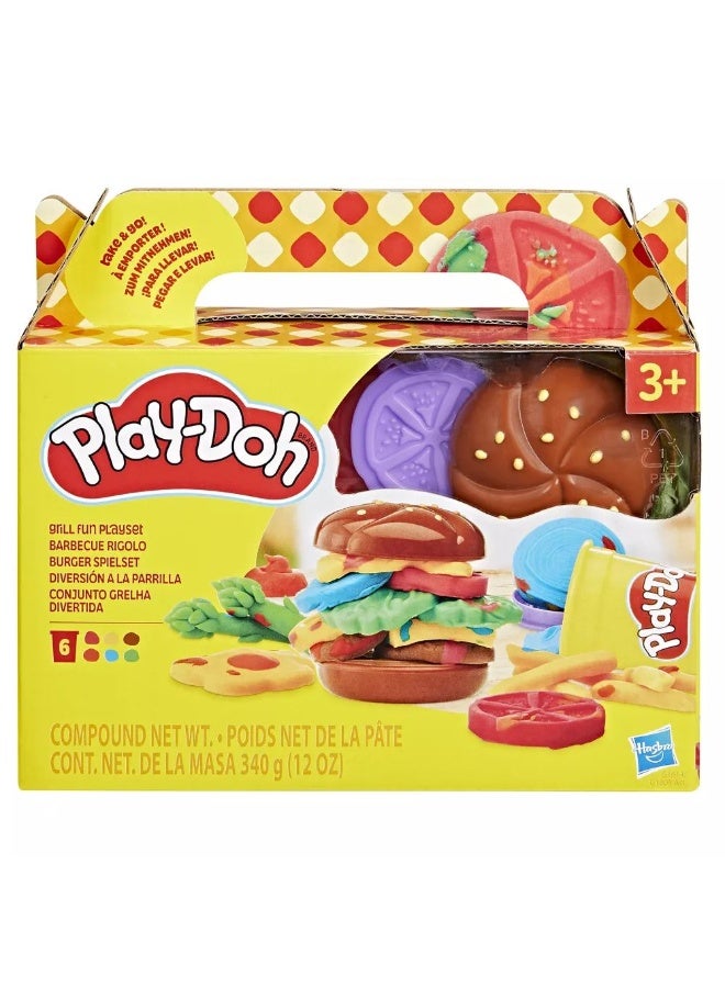 Play-Doh Grill Fun Burger Playset (340 G) - Image 1
