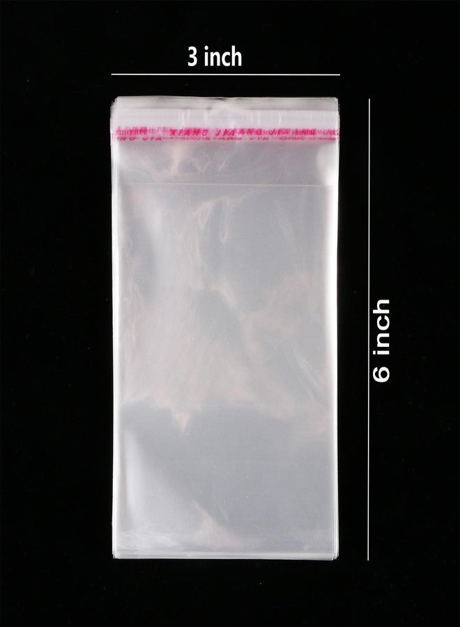 Teqooza 3''X5'' Small Clear Resealable Cello Cellophane Bags for Bakery, Candy, Candle, Soap, Cookie, Chocolate Wrapping Buffet Poly Bags for Gift Wrapping, 100 Pcs - Image 2