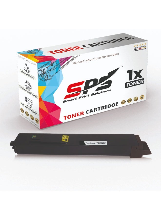 Smart Print Solutions خراطيش حبر متوافقة SPS لكيوسيرا - TK-8115BK | 1x أسود | إنتاجية تصل إلى 12,000 صفحة - Image 1