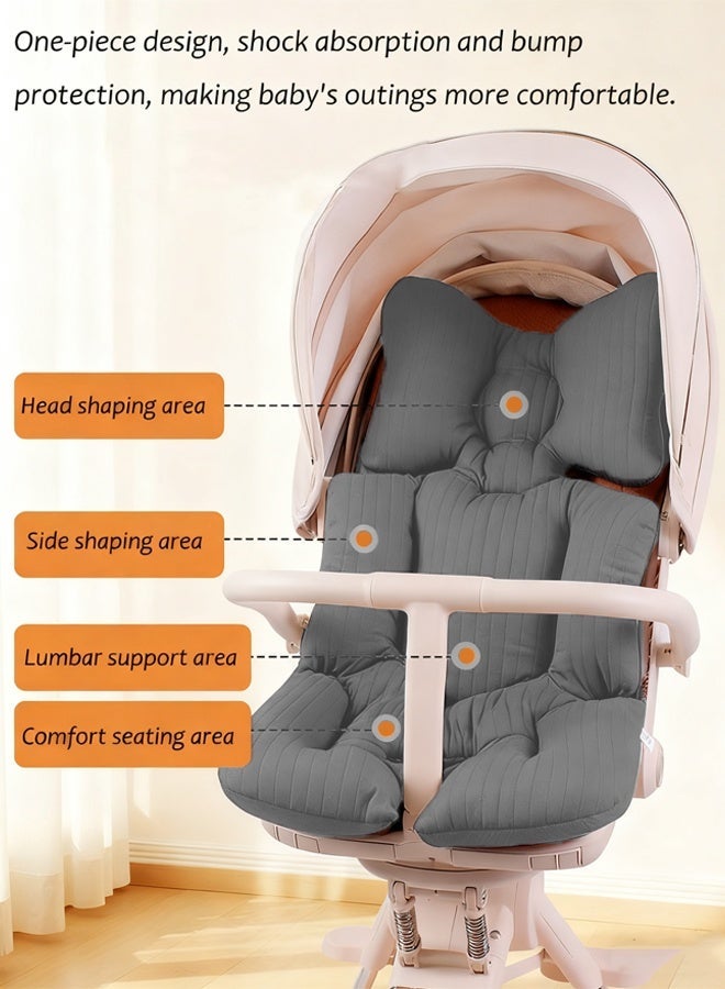Aissiora Stroller seat cushion Infant high chair seat cushion Stroller spine pads Available on both sides High resilience Universally applicable in all seasons - Image 3