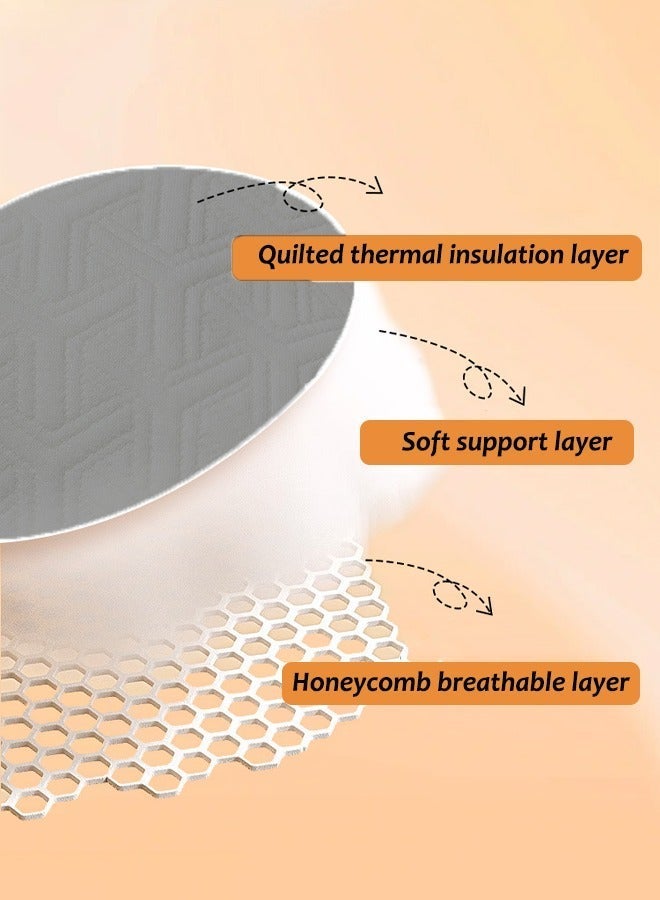 Aissiora Stroller seat cushion Infant high chair seat cushion Stroller spine pads Available on both sides High resilience Universally applicable in all seasons - Image 4