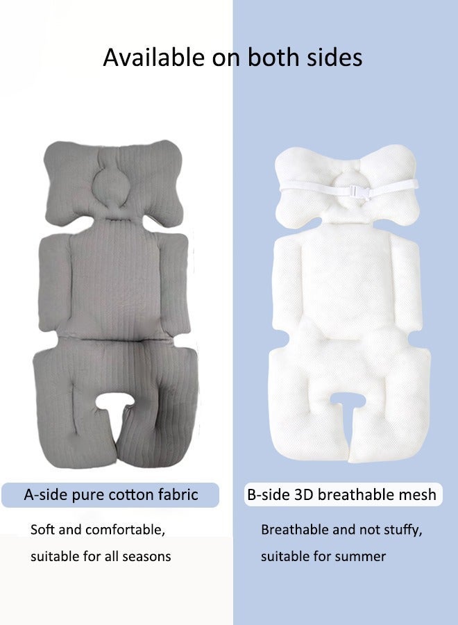 Aissiora Stroller seat cushion Infant high chair seat cushion Stroller spine pads Available on both sides High resilience Universally applicable in all seasons - Image 5