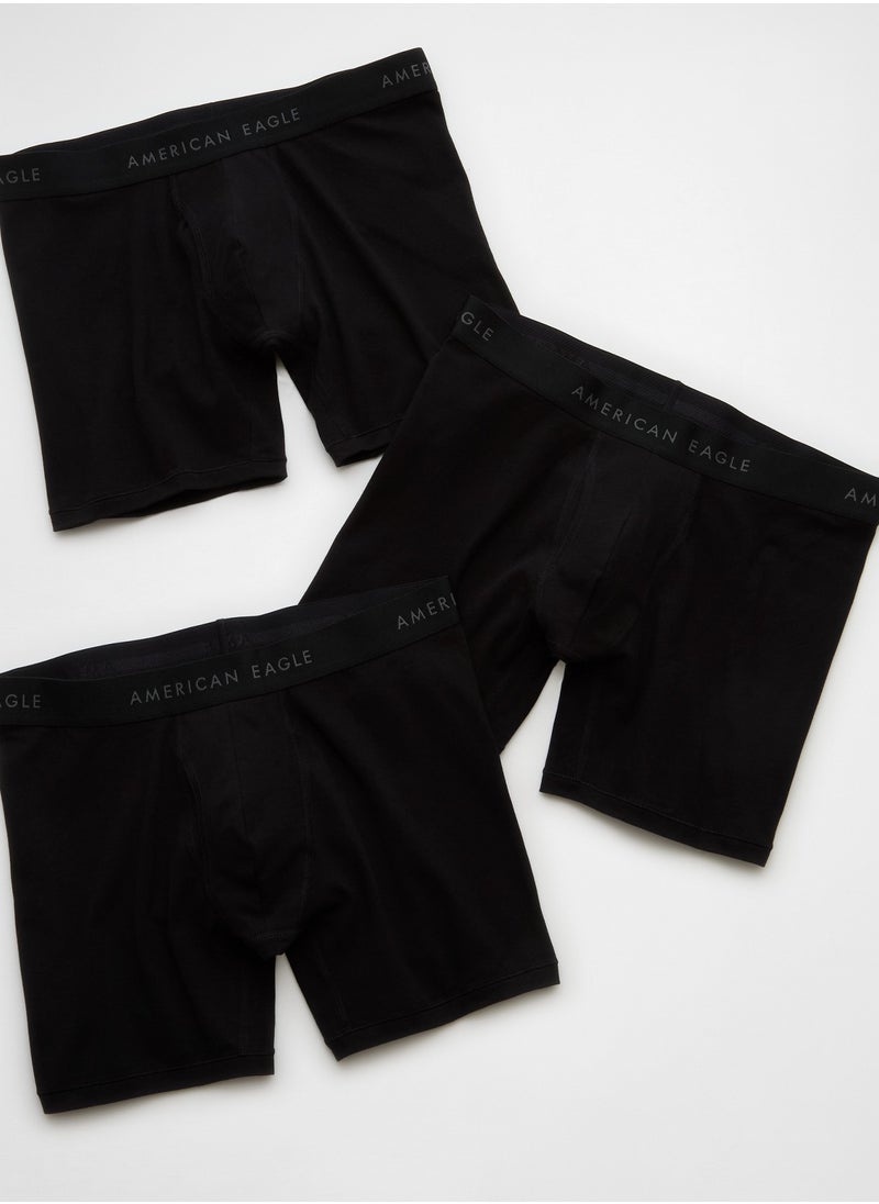 American Eagle AEO Men's 6" Classic Boxer Brief 3-Pack 