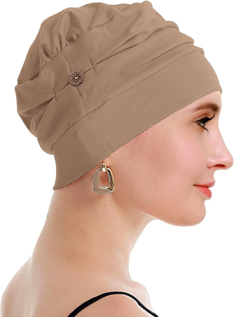 osvyo Cotton Chemo Turbans for Women Cancer Hairloss hat - Cotton Lightweight Headwear Sealed Packaging - Image 4