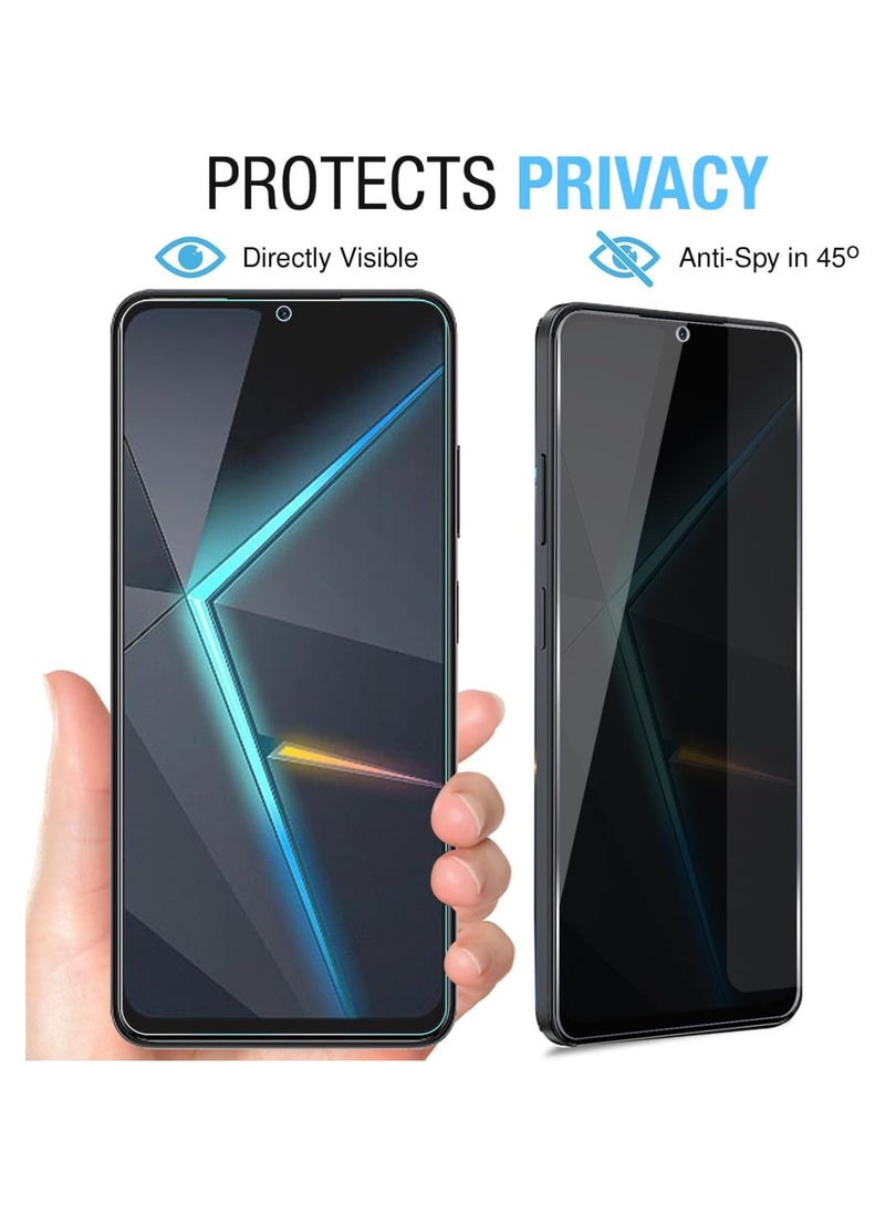 Generic 1 Pack for ZTE nubia Neo 3 5G Privacy Screen Protector,Anti-Spy Tempered Glass flim,9H Hardness,Anti-Scratch, Case Friendly, Bubble Free  - Image 2