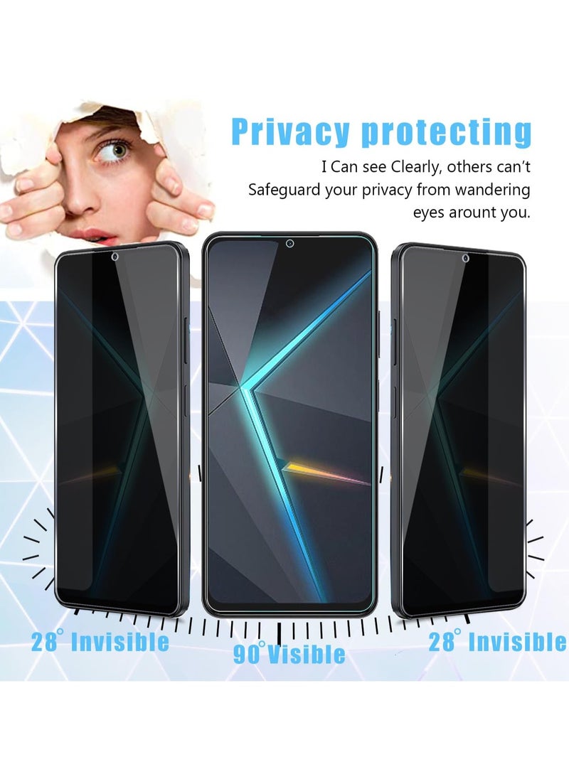 Generic 1 Pack for ZTE nubia Neo 3 5G Privacy Screen Protector,Anti-Spy Tempered Glass flim,9H Hardness,Anti-Scratch, Case Friendly, Bubble Free  - Image 3