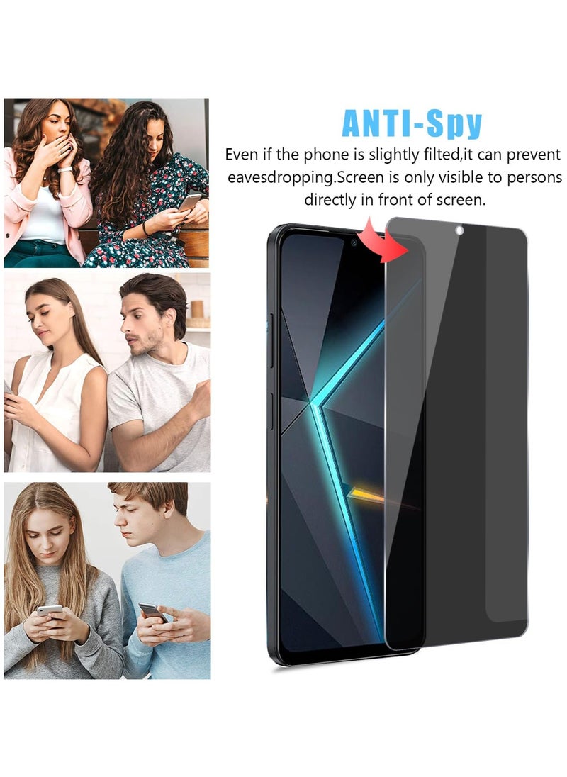 Generic 1 Pack for ZTE nubia Neo 3 5G Privacy Screen Protector,Anti-Spy Tempered Glass flim,9H Hardness,Anti-Scratch, Case Friendly, Bubble Free  - Image 5