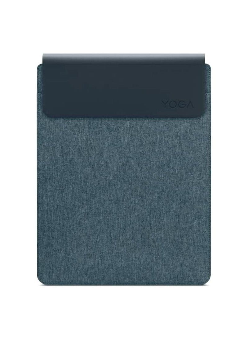Lenovo Lenovo Yoga Laptop Sleeve – 14.5 inch – Magnetic Closure – Slim & Light – Made from Recycled Materials – Separate Accessory Pocket – Tidal Teal  - Image 1
