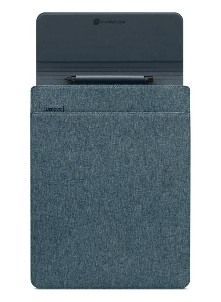 Lenovo Lenovo Yoga Laptop Sleeve – 14.5 inch – Magnetic Closure – Slim & Light – Made from Recycled Materials – Separate Accessory Pocket – Tidal Teal  - Image 3