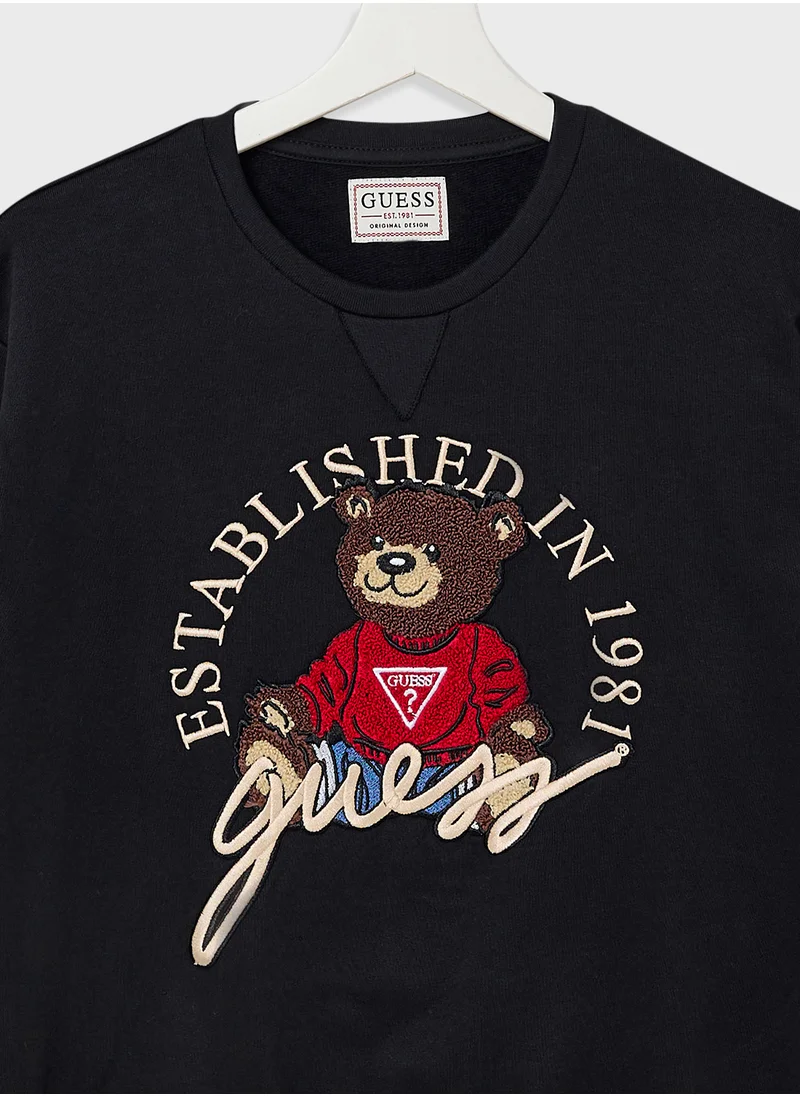 جس Kids Graphic Sweatshirt