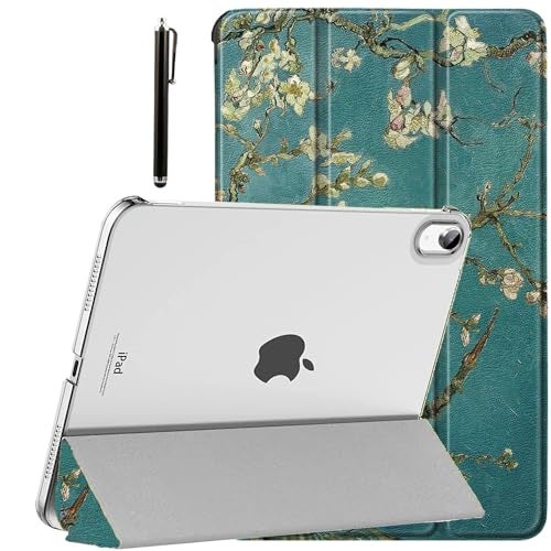 ProElite Cover for Apple iPad (A16) 11th/10th Generation (2025/2022) Cover Case, Transparent Smart case for iPad 11th/10th Gen 2025/2022 (Supports Auto Sleep Wake) with Stylus Pen, Flowers - Image 1