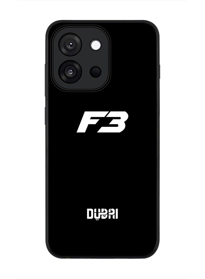 For OnePlus 13s / 13T Case,Slim fit Camera Protection, Shockproof Thin Phone cover  -  Faz3 Dubai Black