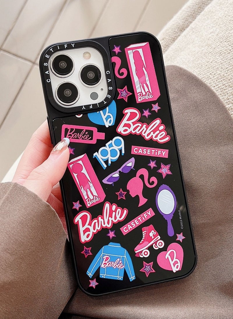 Casetify Case for iPhone 13 Pro 6.1 inch Barbie Cover Black - Image 2