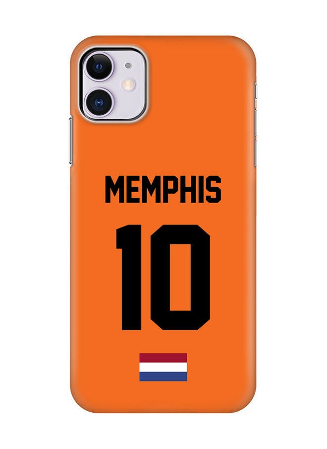 Slim Cover for Apple iPhone 11 Case Snap Classic Series Mobile Cover Hard PC Shield Matte Finish Print -Netherlands-Player-Memphis
