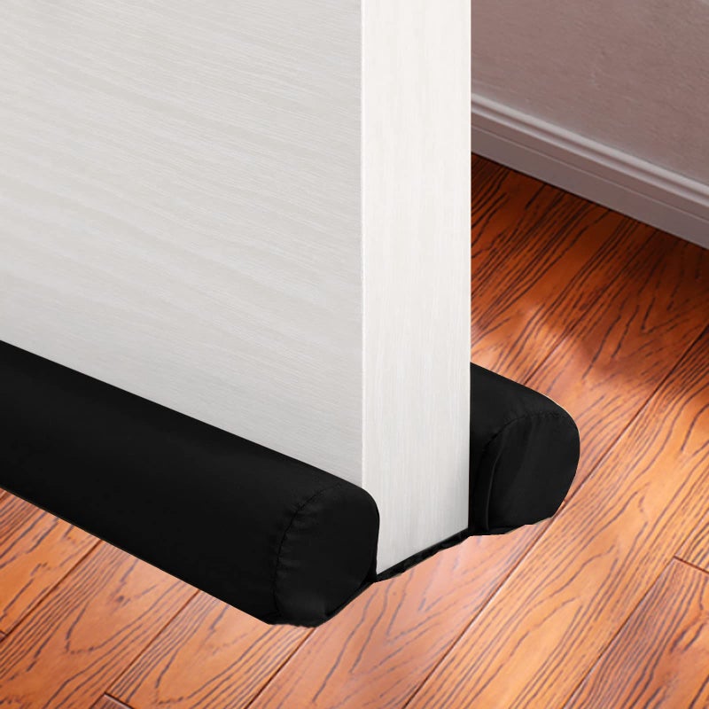 Door Draft Stopper Under Door Draft Blocker Adjustable Door Sweeps Size 32  to 36 Reduce Noise Breeze Cold Air Draft Guard Cover Door Gap UP to 15 MachineWashable  Energy Saving