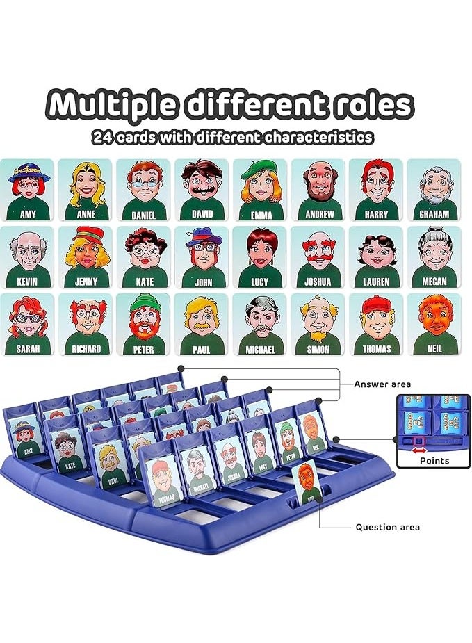 Who is it, Board Game Toys,2-Player Educational Desktop Toy for Family Fun & Learning,Puzzle Fun Guess,Suitable for Use by Children and Adults - Image 5