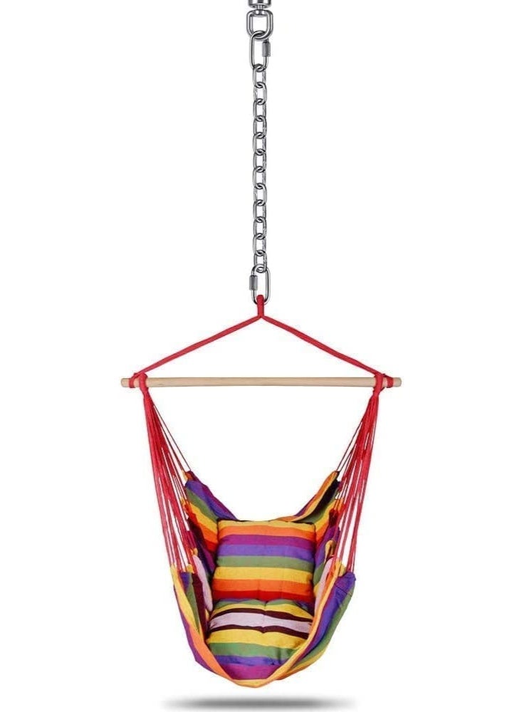 Generic 2 Hanging Chair Chains with Carabiner, Heavy Duty Hanging Kit Hammock Chair Hardware for Indoor Outdoor Playground Hanging Chair Hammock Chair Punching Bag  - Image 4