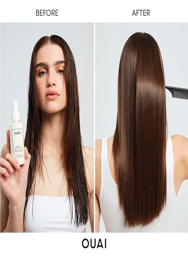 OUAI Leave-In Conditioner 140ml - Detangling, Hydrating, and Heat Protectant Spray - Image 2