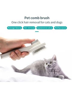 Toyfest Printed Cat Logo Pet Comb Brush Hair Collector Cat Brush - 1 Piece  - Image 3