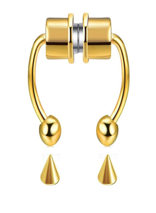 شوينيبا حلقة أنف مغناطيسية من شوينيبا - حلقة أنف مزيفة، قابلة لإعادة الاستخدام، لا تتطلب ثقبًا، مصنوعة من الفولاذ المقاوم للصدأ 316L - عبوة من 5 قطع - Image 2