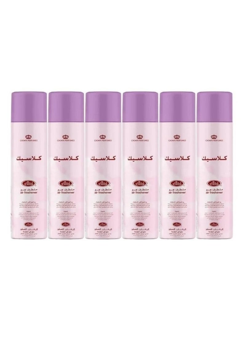 Al Rehab Classic Air Freshener 300 ml 6 pieces 