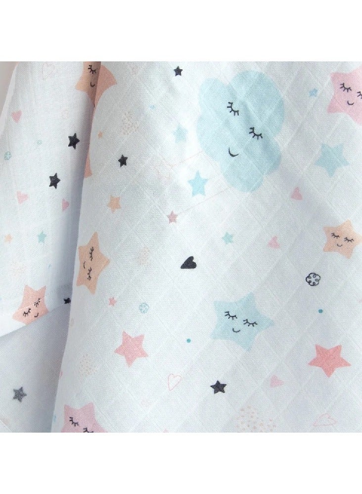 Yellow Doodle Organic Luxury Swaddle - In The Sky - Image 1