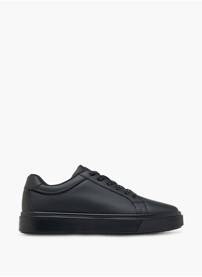 LBL by Shoexpress Men's Solid Ankle Sneakers with Lace-Up Closure  - Image 2