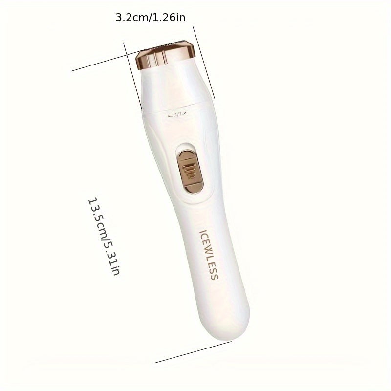 3-in-1 Electric Hair Removal Kit - USB Rechargeable Facial Trimmer, Nose Hair Cutter, Underarm/Leg Hair Remover, Shaving Tool, Ideal Gift for Women - Image 2