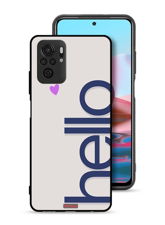 Tolwak Xiaomi Redmi Note 10 4G Protective Case Cover Hello - Image 1