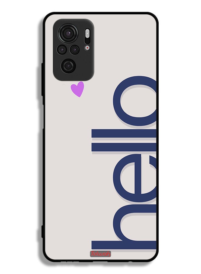 Tolwak Xiaomi Redmi Note 10 4G Protective Case Cover Hello - Image 2