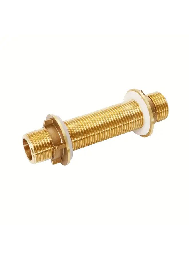 1pc G1 2 Brass Bulkhead Fitting Durable Alloy Connector For Fish Tank Pool Rainwater Hose - Image 1