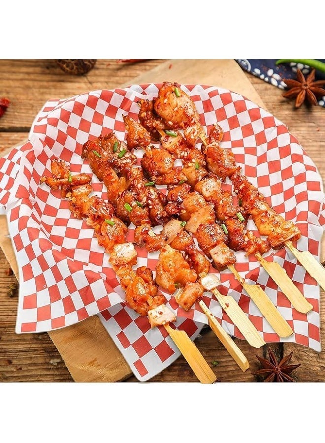 100 ورقة ورقة ملفوفة ديلي القابلة للتصرف ، بطانات ورقية لسلة الأغذية البلاستيكية ، بطانات سلة الأغذية ، ورقة التغليف الغذائية المقاومة للدهون ، لسندويش برجر للأغذية - Image 3