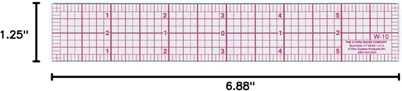Westcott W10 6Inch 8ths Graph Ruler Transparent 1 x 6 in - Image 5
