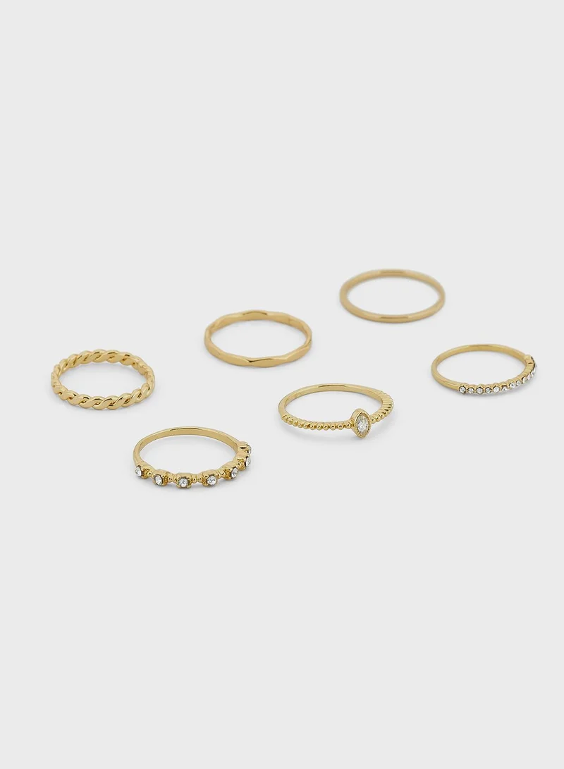 ALDO Devaelden Ring (Pack Of 6)