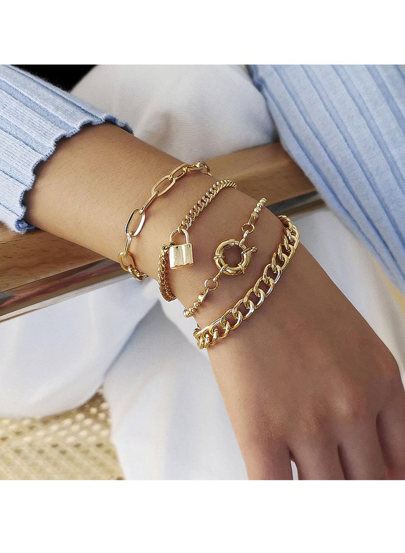 Excefore Bracelets for Women, Fashion 925 Sterling Silver Bracelet Bangle Chain Banquet Jewelry Gift - Image 4