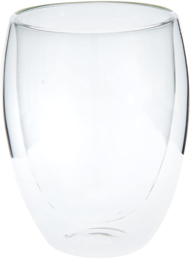 S-TOP 6 Pieces Double Wall Glasses Large, White, Awe2134, Asw213 - Image 1
