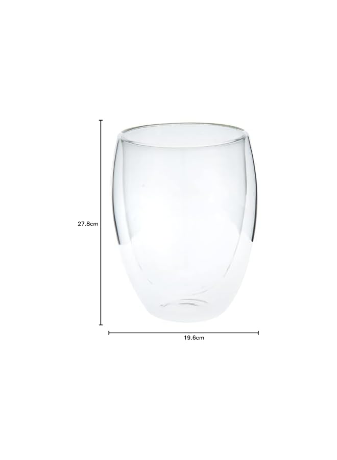 S-TOP 6 Pieces Double Wall Glasses Large, White, Awe2134, Asw213 - Image 2