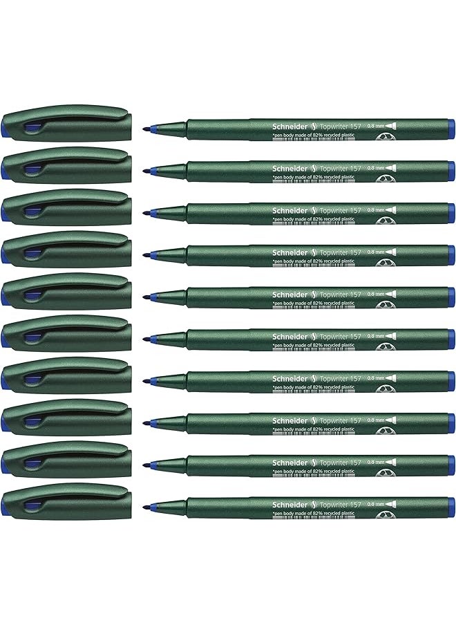 Topwriter 157 Fiber Tip Pen.8Mm Green Barrel Blue Ink Box Of 10 115703 - pzsku/Z1C3C6FFA02FCABC952D0Z/45/_/1722499574/663116bd-e4c7-4be7-aa8a-5205454dd8ce