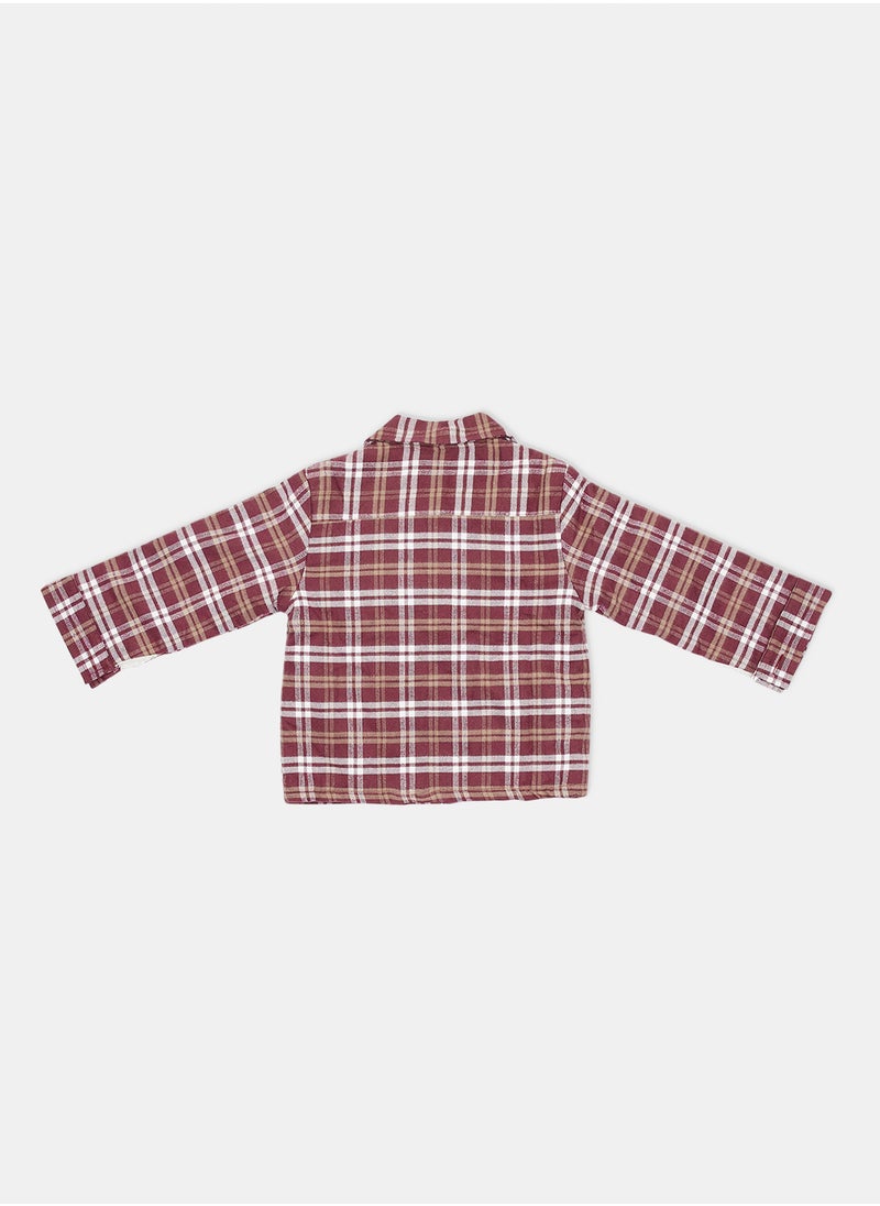 LOVELY LAND - Baby Unisex Checkered Coat - Image 1