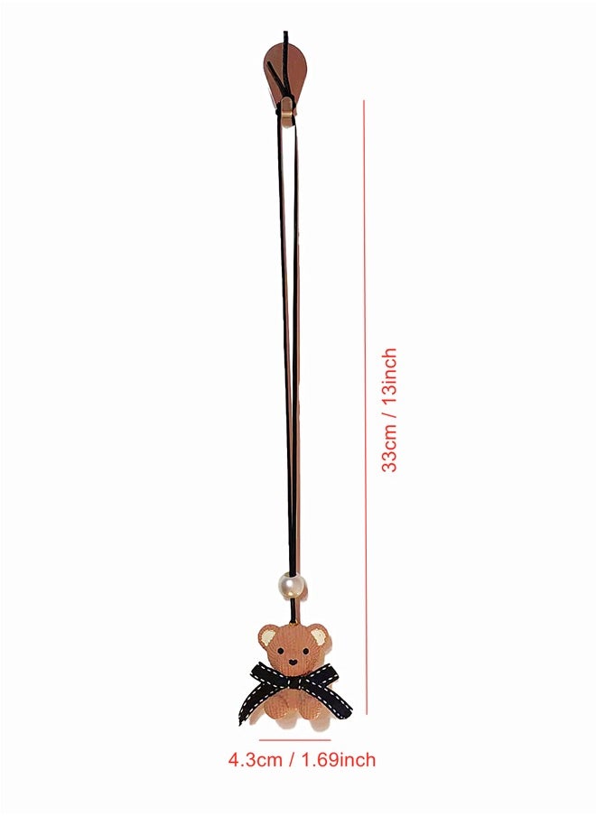 WooFree Brown Bear Car Pendant Cute Car Ornaments  - Image 2