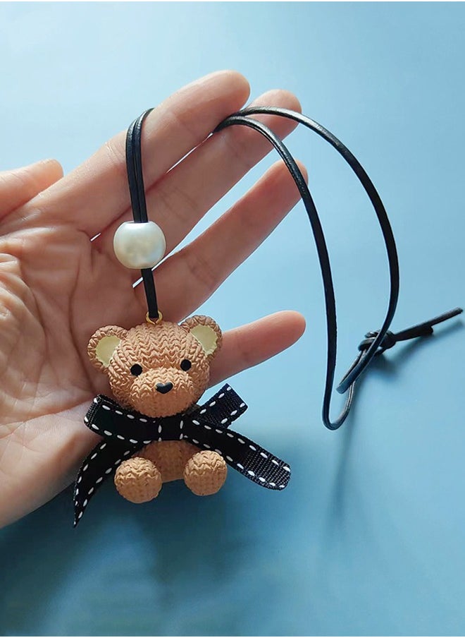 WooFree Brown Bear Car Pendant Cute Car Ornaments  - Image 3