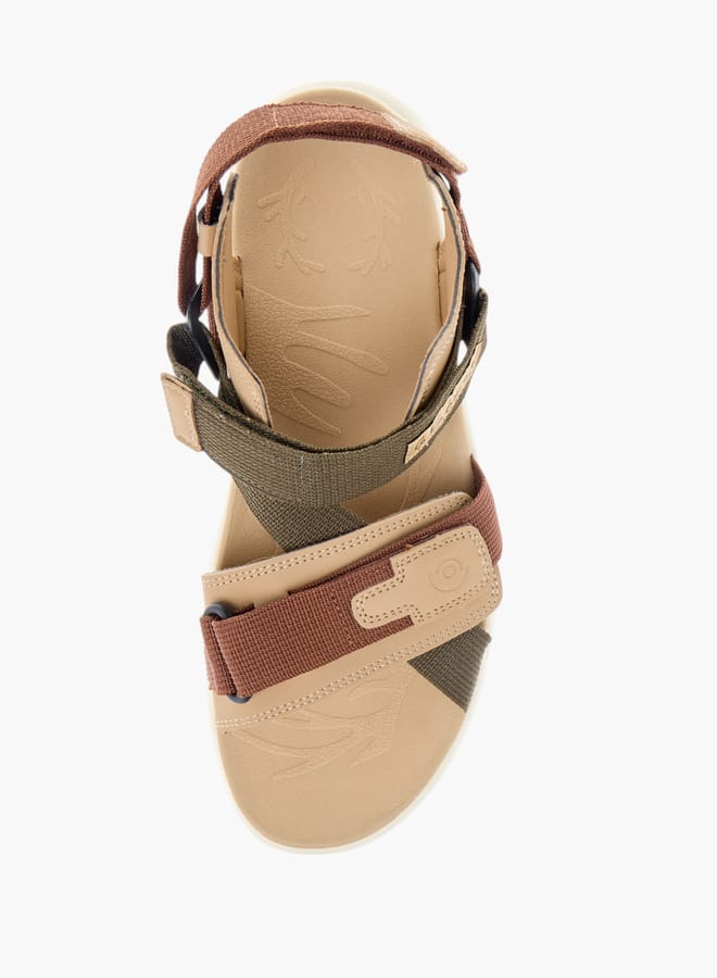 Le Confort Mens Textured Floaters With Hook And Loop Closure  - Image 2
