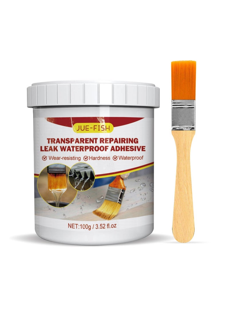 JUE-FISH Waterproof Agent Invisible Waterproof Sealant Agent Glue 100G Sealing Transparent Repair Waterproofing Agent for Walls Windows Bathroom  - Image 5