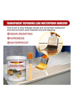 JUE-FISH Waterproof Agent Invisible Waterproof Sealant Agent Glue 100G Sealing Transparent Repair Waterproofing Agent for Walls Windows Bathroom  - Image 2