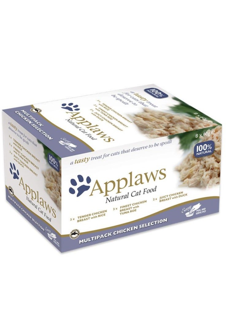 Applaws Cat Multipack Chicken Select 8 x 60g Pot - Image 2