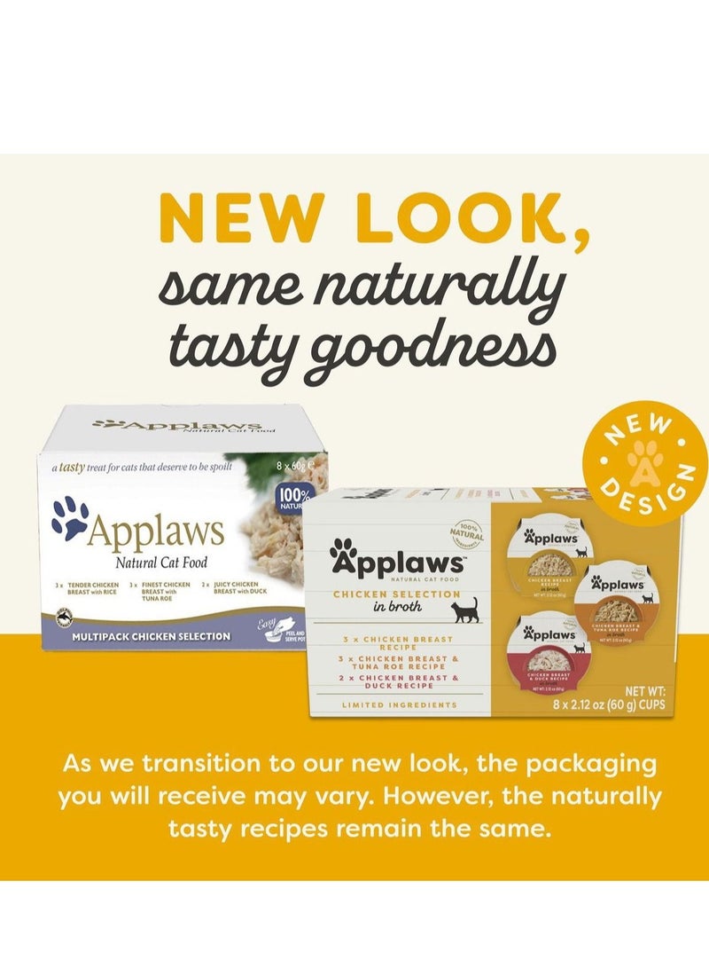 Applaws Cat Multipack Chicken Select 8 x 60g Pot - Image 4